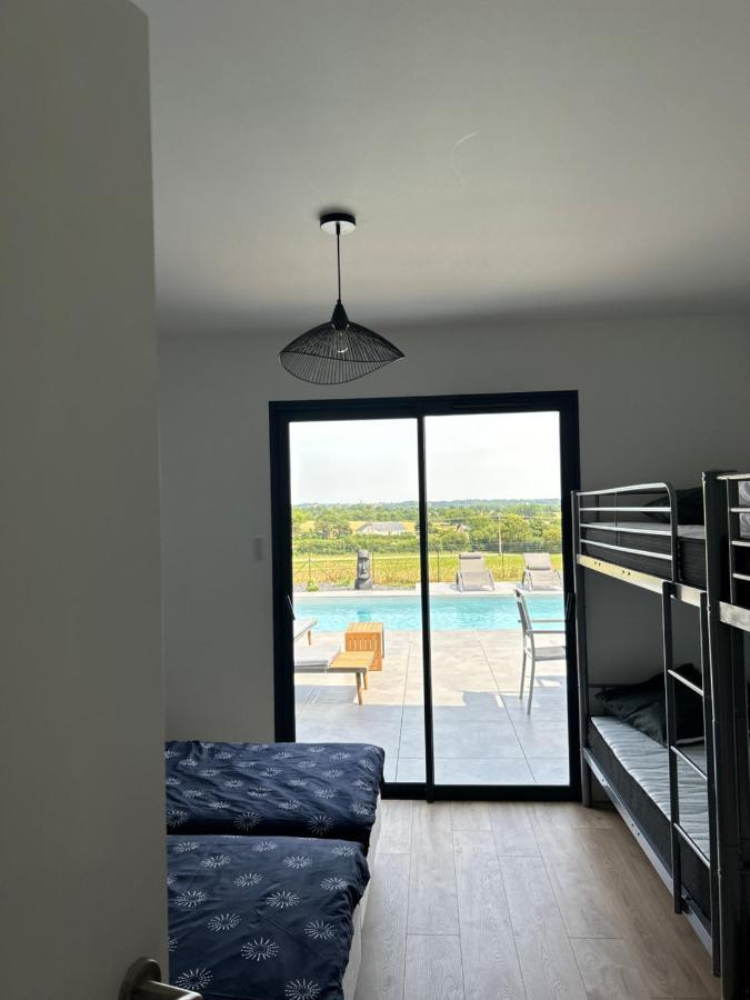 Villa De Groupe Avec Piscine, Jacuzzi Et Vue Nature Pierric Exterior foto